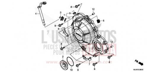 PANNEAU CARTER-MOTEUR D. CBR500RAH de 2017